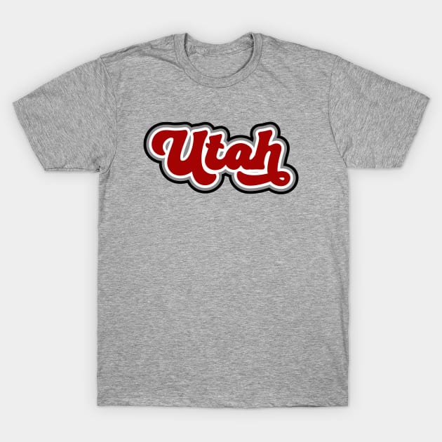 Retro Utah Script T-Shirt by SLAG_Creative